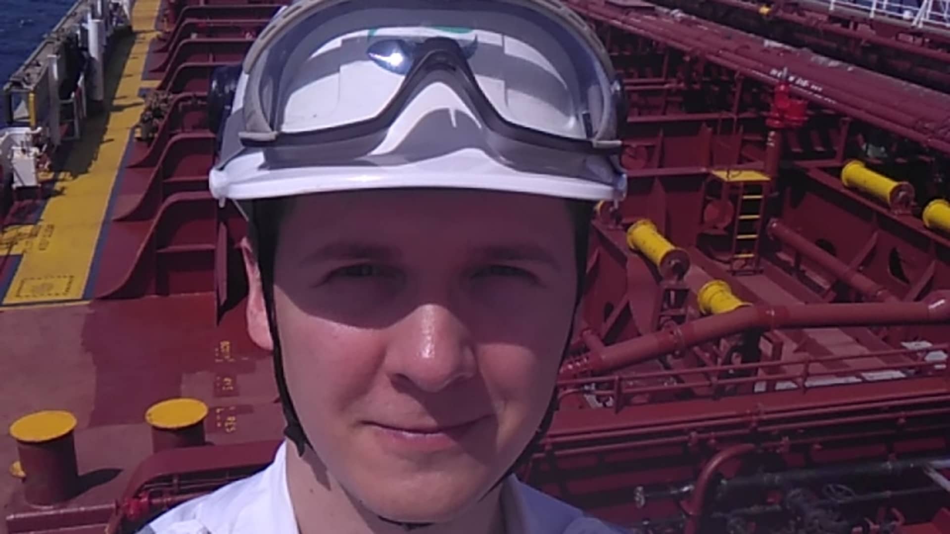 Chief Engineer Dmytro Lifarenko is from Ukraine and was at home when Russia invaded the country in February 2022. He has since moved with his family to Spain.